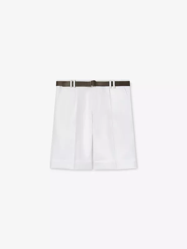 COTTON SHORTS IN WHITE